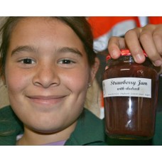 STRAWBERRY & RHUBARB JAM  300 ml From Happy Pantry Katikati